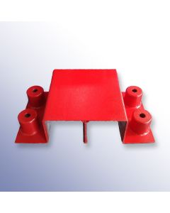 Heavy Duty Cable Cover Bridge Red 420mm Length x 400mm Width x 206mm Height Primary Image
