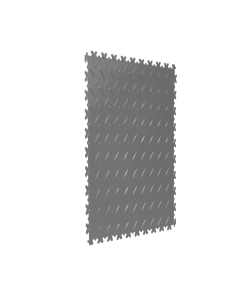 VANTAGE Chequered PVC Interlocking Tile 500mm x 500mm x 5mm thick Light Grey Primary Image