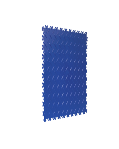 VANTAGE Chequered PVC Interlocking Tile 500mm x 500mm x 5mm thick Blue Primary Image