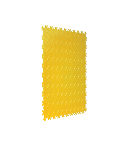 VANTAGE Chequered PVC Interlocking Tile 500mm x 500mm x 5mm thick Yellow Primary Image