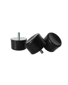 DS Concave Buffer/foot Mounting, Ø75mm H37mm M12x37mm, NR 60 ShA Standard Steel Primary Image