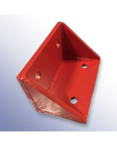 Angle Bracket to Suit Dock Bumpers 250mm Length x 150mm Width x 150mm Height Red Steel Primary Image