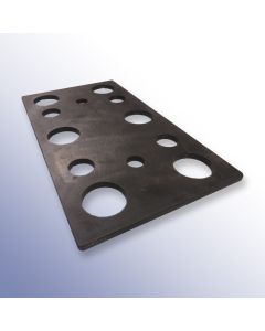 Dock Bumper Packer (12 Hole) 450mm Length x 250mm Width x 10mm Height SBR/NR (for use with 6004102,6004100,6004101) Primary Image