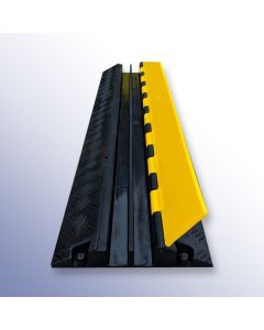 2 Channel 1m Cable Protector 1000mm Length x 250mm Width x 50mm Height (2 Channels, 30mm x 30mm, 12 Tonnes) Primary Image