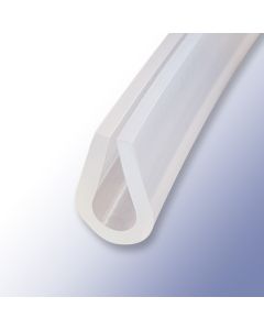 Silicone Edging U-Channel - For 2.5mm Plate Thickness, Translucent, FDA, 60 ShA Primary Image