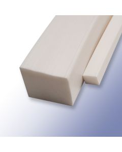 Solid Silicone Square Section - 8mm SQ, White, FDA, 60 ShA Primary Image