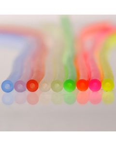 Neon Silicone Fuel Tubing - 2.3mm ID x 1.6mm Wall Thickness, 5.5mm OD, Green, 60 ShA Primary Image