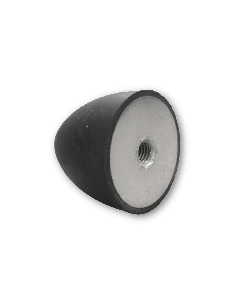 EP Parabolic Buffer (F), Ø70mm H58mm M12x12mm, NR 60 ShA Standard Steel Primary Image