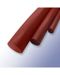 Solid Silicone Cord - 30mm Diameter, Red Oxide, FDA, 60 ShA Primary Image