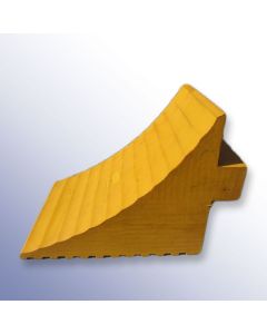 Yellow Wheel Chock 280mm Length x 186mm Width x 196mm Height Primary Image