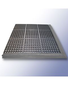 COMBI Interlocking Grass Mat Edge Female 910mm x 75mm x 14mm, Black Primary Image