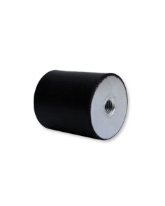 Type E Cylindrical Mount F, Ø100mm H50mm M16x16mm, NR 45 ShA Standard Steel Primary Image