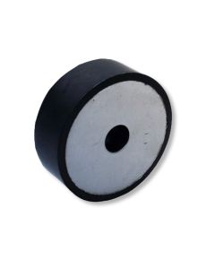 KPRB Cylindrical Bush with Single Steel Plate, Ø40mm H10mm ID10mm, NR 55 ShA Standard Steel Primary Image