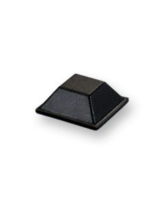 Pack of 200pcs Square Stick-On Foot, W 12.7mm x L 12.7mm X H 5.8mm, Black Primary Image