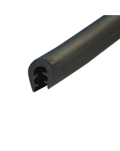 TPE Clamping Profile, To Suit 0.5 - 2.5mm, 90 ShA Black Primary Image