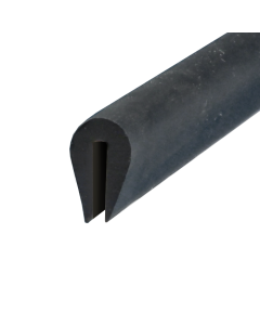 TPE Corner and Edge Protector To Suit 2mm Plate, FDA, 60 ShA Black Primary Image