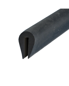 TPE Corner and Edge Protector To Suit 5mm Plate, FDA, 60 ShA Black Primary Image
