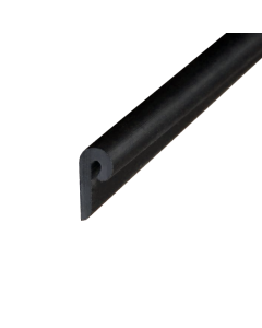 TPE Corner and Edge Protector To Suit 0.5 - 1.5mm Plate, FDA, 60 ShA Black Primary Image