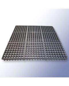 COMBI Interlocking Grass Mat 914mm x 914mm x 15mm, Black Primary Image
