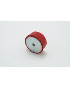 Type E Cylindrical Mount F, Ø8mm H10mm M3x3mm, VMQ 55 ShA Stainless Steel (316 Grade) Primary Image