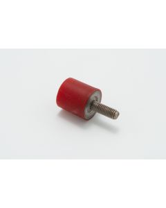 Type B Cylindrical Mount M/F, Ø20mm H15mm M5x12mm M5x5mm, VMQ 70 ShA Standard Steel Primary Image