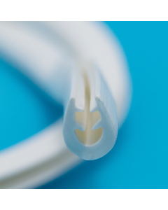 TPE Clamping Profile To Suit 0.5 - 2.5mm, 90 ShA White Primary Image
