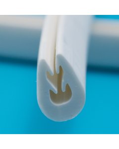 TPE Clamping Profile To Suit 0.5 - 2.5mm, 90 ShA White Primary Image