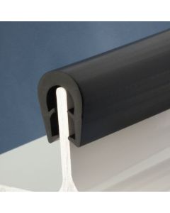 TPE Clamping Profile To Suit 5 - 8mm, 90 ShA Black Primary Image