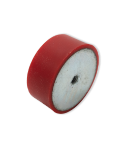 Type C Cylindrical Mount F/F, Ø75mm H55mm M12x12mm, VMQ 60 ShA Standard Steel Primary Image