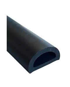 Standard Rubber D-Fender 2.5m Length x 50mm Width x 38mm Height SBR/NR Primary Image