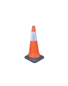 Orange and White Traffic Cone 1000mm High Primary Image