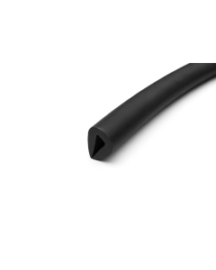 TPE Corner and Edge Protector To Suit 6mm Plate, FDA, 60 ShA Black Primary Image