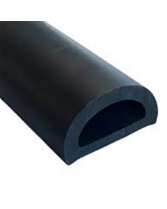 Standard Rubber D-Fender 12.52m Length x 30mm Width x 15mm Height SBR/NR Primary Image
