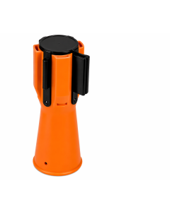 Cone Topper with Retractable Red and White Tape (3m Long x 5cm Wide) Primary Image