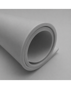 Solid Silicone Sheet - 1.2m Wide x 0.5mm Thick, Translucent, FDA, 60 ShA, Adhesive Backed Primary Image