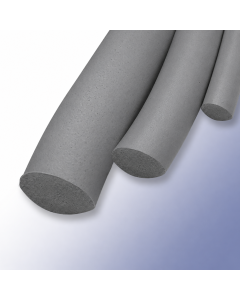 Silicone Sponge Cord - 3mm Diameter, Grey Primary Image