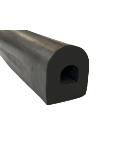 Standard Rubber D-Fender 3m Length x 100mm Width x 90mm Height SBR/NR Primary Image