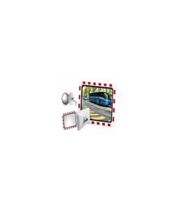 400mm x 600mm Premium Traffic Mirror with Rigid Pole Primary Image