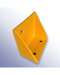 Angle Bracket to Suit Dock Bumpers 250mm Length x 150mm Width x 250mm Height Yellow Steel Primary Image