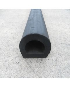 Standard Rubber D-Fender 2.44m Length x 75mm Width x 66mm Height SBR/NR Primary Image