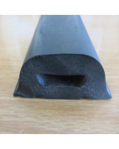 Standard Rubber D-Fender 3m Length x 76mm Width x 28mm Height SBR/NR Primary Image