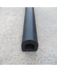 Standard Rubber D-Fender 1m Length x 96mm Width x 104mm Height SBR/NR Primary Image
