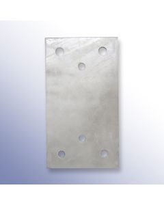 Dock Bumper Simple Back Plate 450mm Length x 250mm Width x 15mm Height Steel (for use with 6004102, 6004100, 6004101) Primary Image
