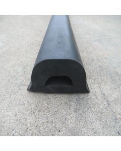 Standard Rubber D-Fender 3m Length x 105mm Width x 50mm Height SBR/NR Primary Image