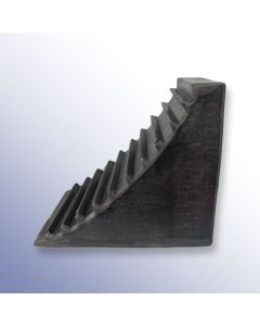 Rubber Wheel Chock Hollow 230mm Length x 205mm Width x 160mm Height Primary Image