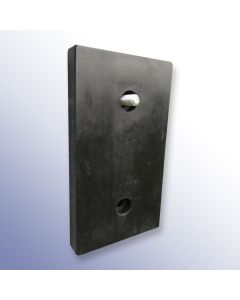 Dock Bumper Packer (2 Hole) 450mm Length x 250mm Width x 50mm Height SBR/NR (for use with 6004102, 6004100, 6004101) Primary Image