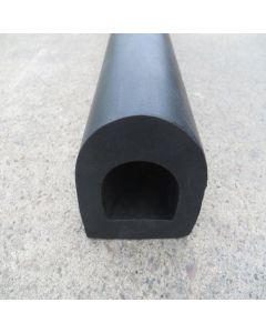 Standard Rubber D-Fender 3m Length x 92mm Width x 95mm Height SBR/NR Primary Image