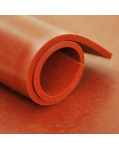 Solid Silicone Sheet - 1.2m Wide x 3mm Thick, Red Oxide, FDA, 60 ShA Primary Image