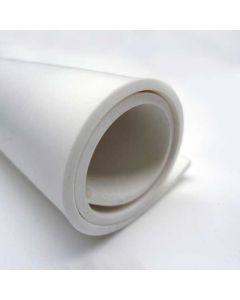 Solid Silicone Sheet - 1.2m Wide x 2.5mm Thick, White, FDA, 60 ShA, Adhesive Backed Primary Image