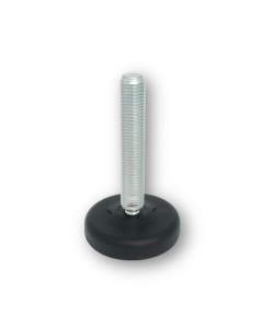 Pack of 2pcs-PF Adjustable Height Polyamide Foot, Ø50mm H30mm M10x75mm, 30° Articulation Std. steel Primary Image